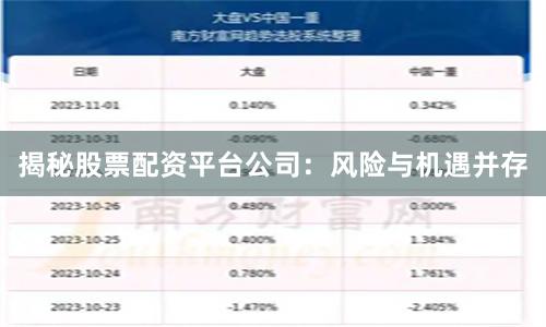 揭秘股票配资平台公司:风险与机遇并存